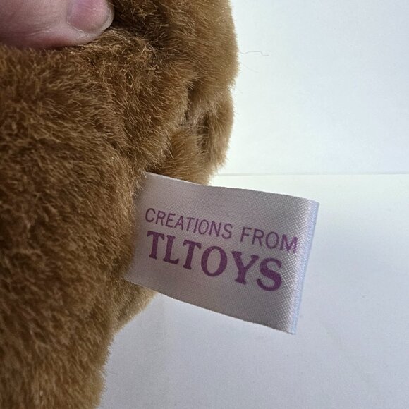 Vintage Puppy Dog Plush Puppet Christmas Stuffed Animal Pup-Pets Brown Bows READ - Picture 9 of 16